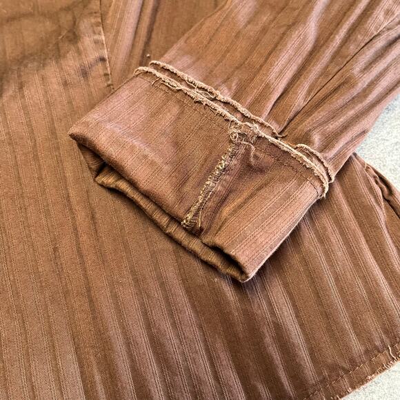 Y2k 6 Degrees Pinstripe Ruffled Jacket - Picture 3 of 7